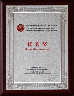 2019 China International Lighting Design Competition Excellence Award 