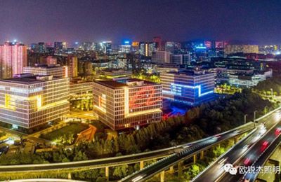 Alibaba riverside ii building lighting project