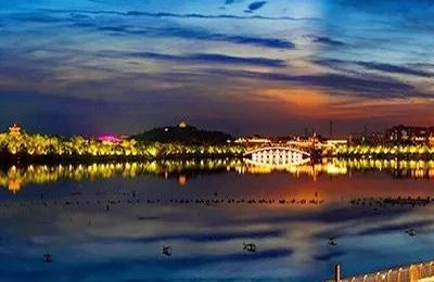 Tangshan nanhu landscape lighting project (around the lake, islands and trees)